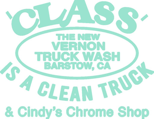 The New Vernon Truck Wash & Cindy's Chrome Shop Car / Truck Decal - The New Vernon Truck Wash