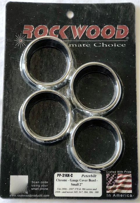 Rockwood - Gauge Cover Bezel-Small 2 Inch - 4 Piece Set