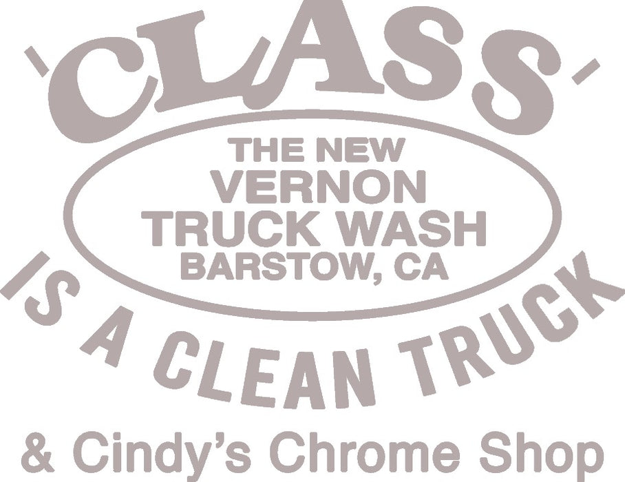 The New Vernon Truck Wash & Cindy's Chrome Shop Car / Truck Decal - The New Vernon Truck Wash