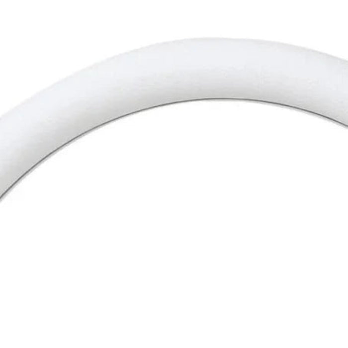Forever Sharp 14 Inch Half Wrap Replacement Steering Wheel Outer Ring | White | Forever Sharp