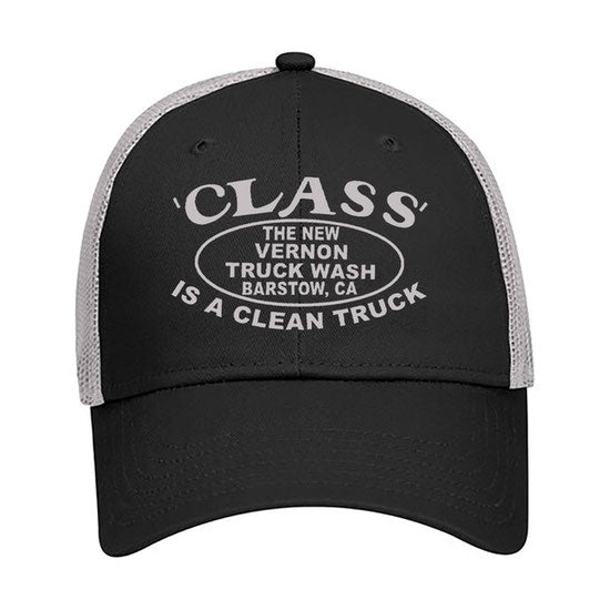 The New Vernon Truck Wash - 5 Panel Trucker Hat with "Class is a Clean Truck" Logo - The New Vernon Truck Wash