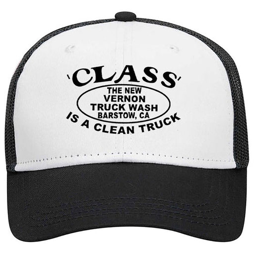 The New Vernon Truck Wash - 5 Panel Trucker Hat with "Class is a Clean Truck" Logo - The New Vernon Truck Wash