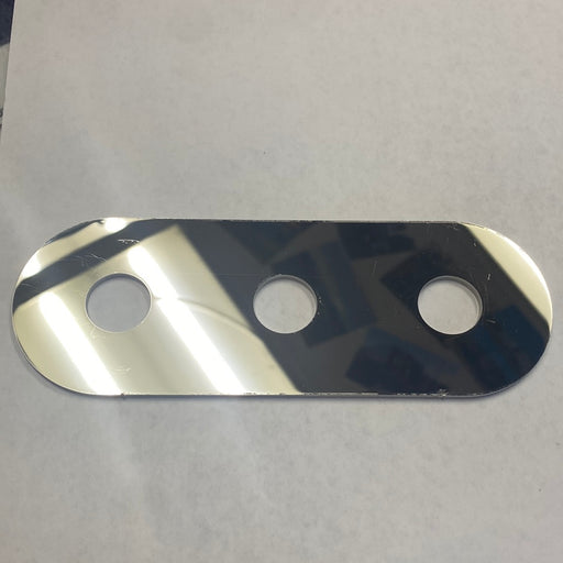 Valley Chrome Plating - Stainless Steel Oval Back Plate For 3/4 Inch Lights