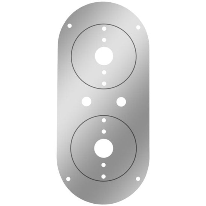 Above Door Dome Light Plate | Two 4 Inch Watermelon Lights | Iowa Customs