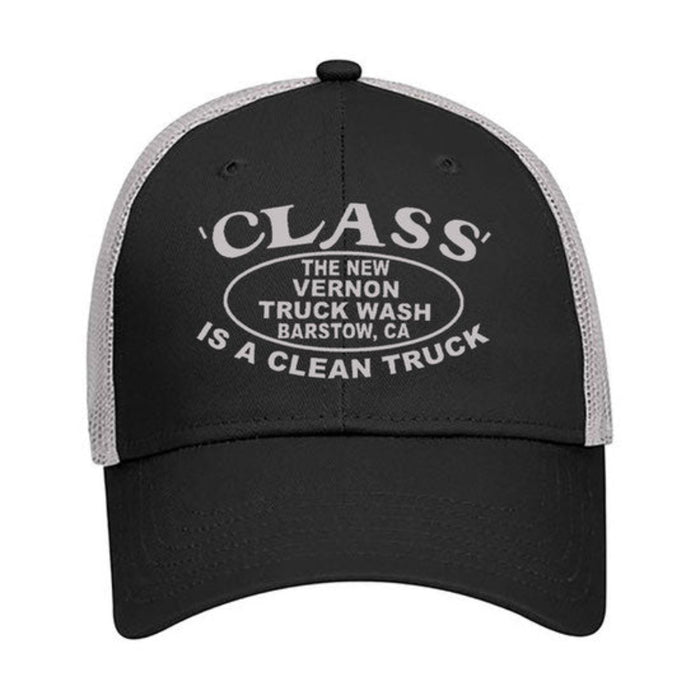5 Panel Trucker Hat Class Is a Clean Truck | Black Grey | The New Vernon Truck Wash