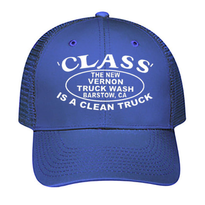 5 Panel Trucker Hat Class Is a Clean Truck | Blue White | The New Vernon Truck Wash