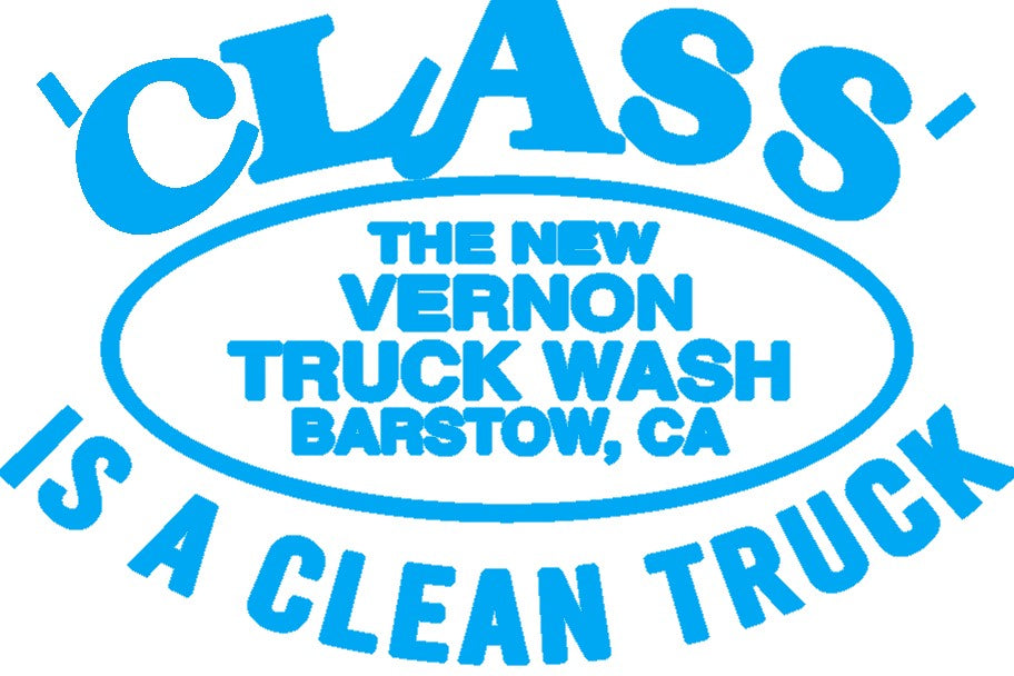 Class Logo Car and Truck Vinyl Decal Azure Blue | The New Vernon Truck Wash