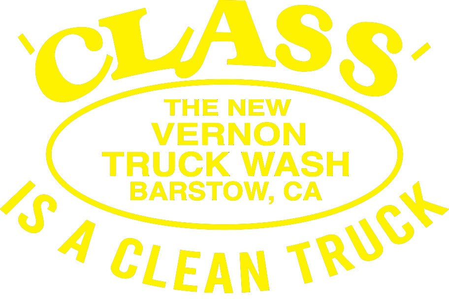 Class Logo Car and Truck Vinyl Decal Bright Yellow | The New Vernon Truck Wash