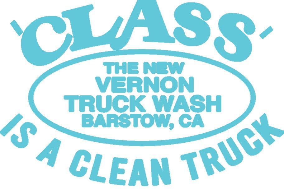 Class Logo Car and Truck Vinyl Decal Geyser Blue | The New Vernon Truck Wash
