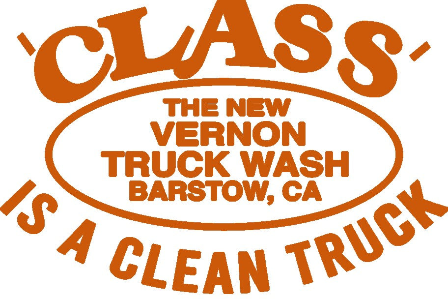 Class Logo Car and Truck Vinyl Decal Orange | The New Vernon Truck Wash