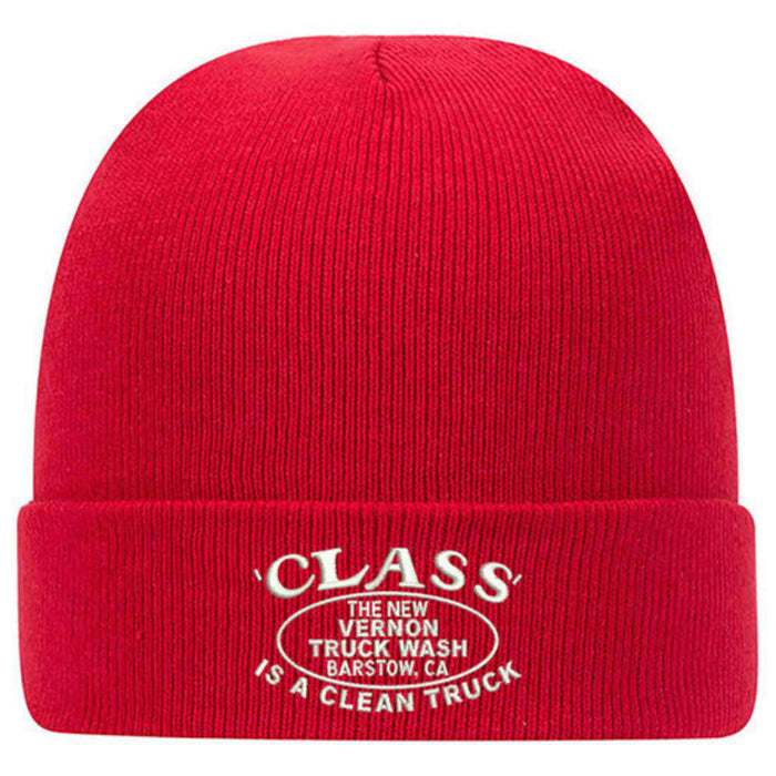 Superior Cotton Knit Beanie Red | The New Vernon Truck Wash
