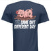 Playful Pig Logo Short Sleeve T Shirt Same Sh!t Different Day | Navy | The New Vernon Truck Wash