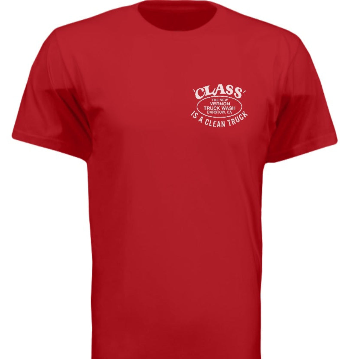 Playful Pig Logo Short Sleeve T Shirt Same Sh!t Different Day | Red | The New Vernon Truck Wash