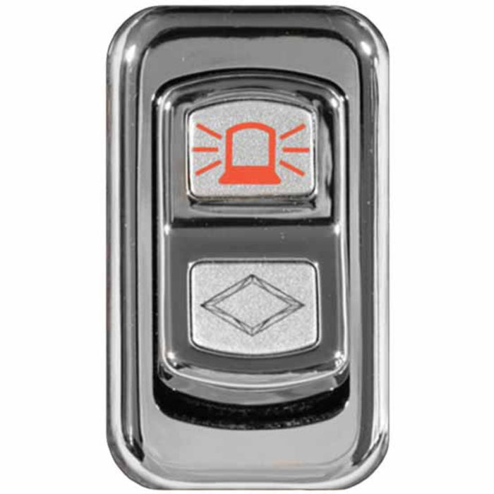 Chrome Actuator Button for Electric Rocker Switches | Beacon Lights | Rockwood