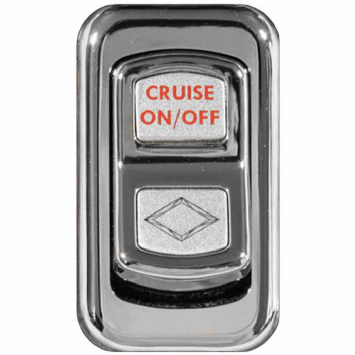 Chrome Actuator Button for Electric Rocker Switches | Cruise Control On Off | Rockwood