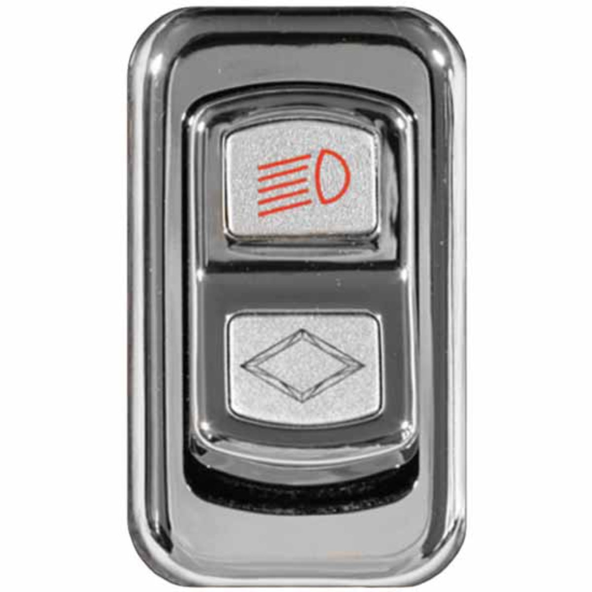 Chrome Actuator Button for Electric Rocker Switches | Headlights | Rockwood