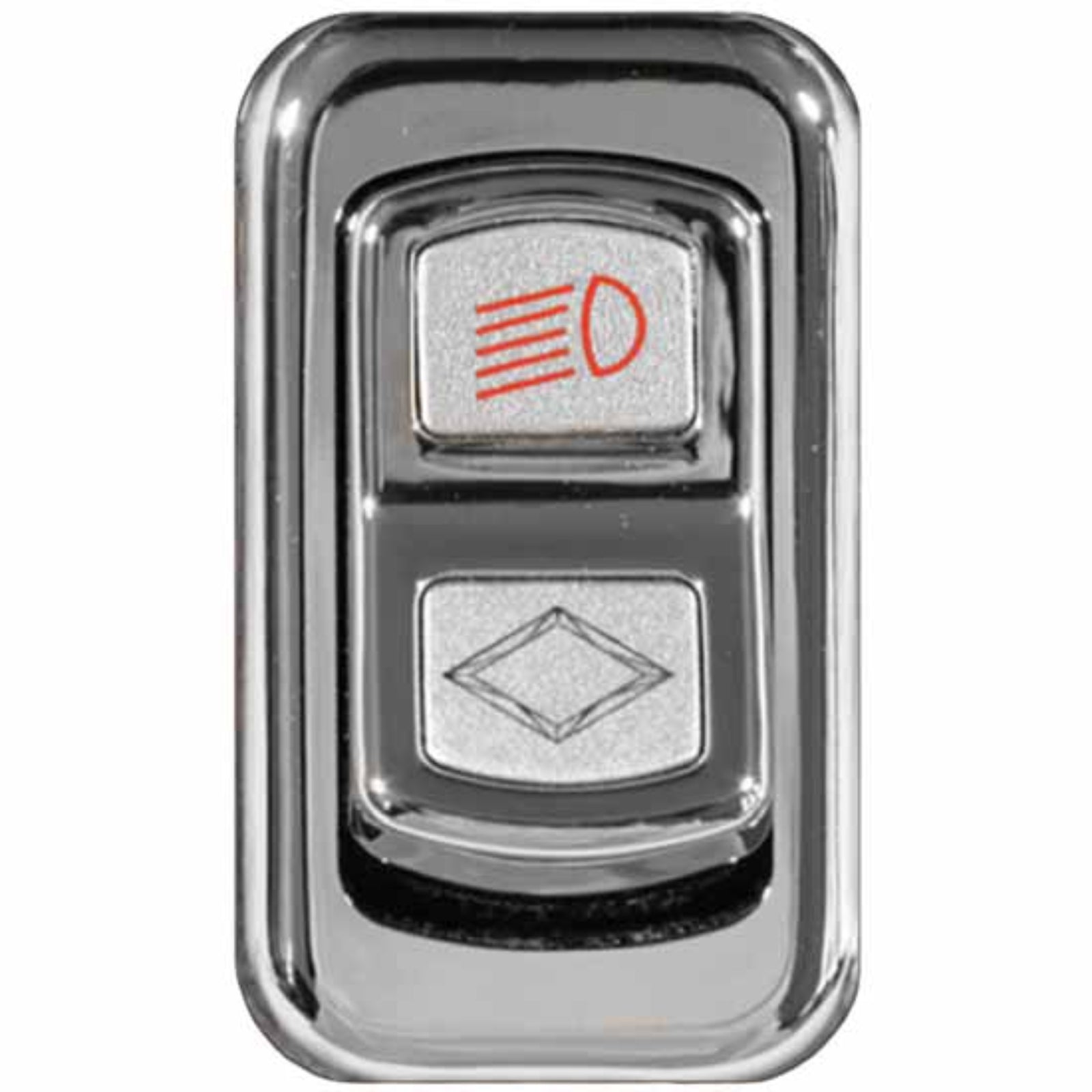Chrome Actuator Button for Electric Rocker Switches | Headlights | Rockwood