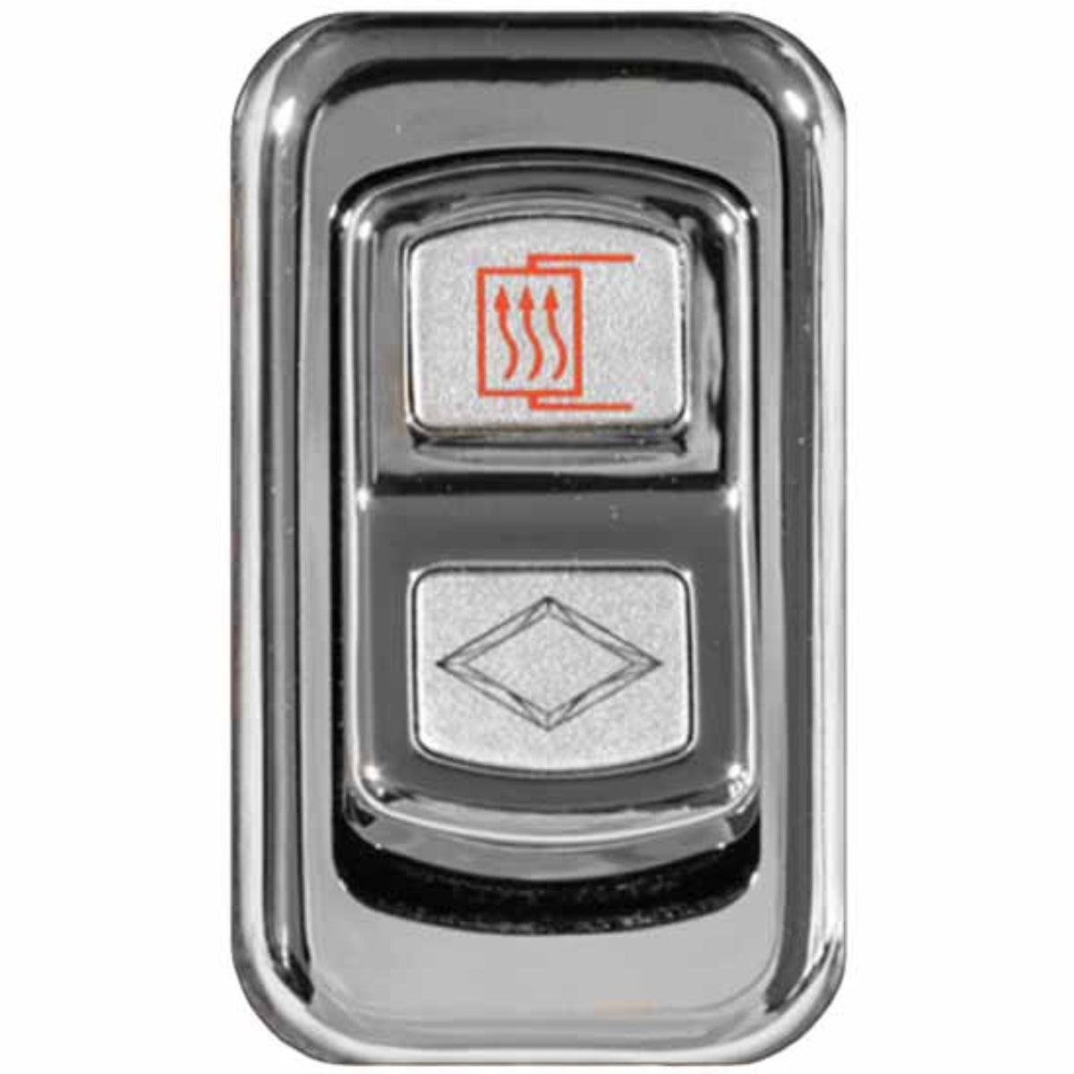Chrome Actuator Button for Electric Rocker Switches | Mirror Heat | Rockwood