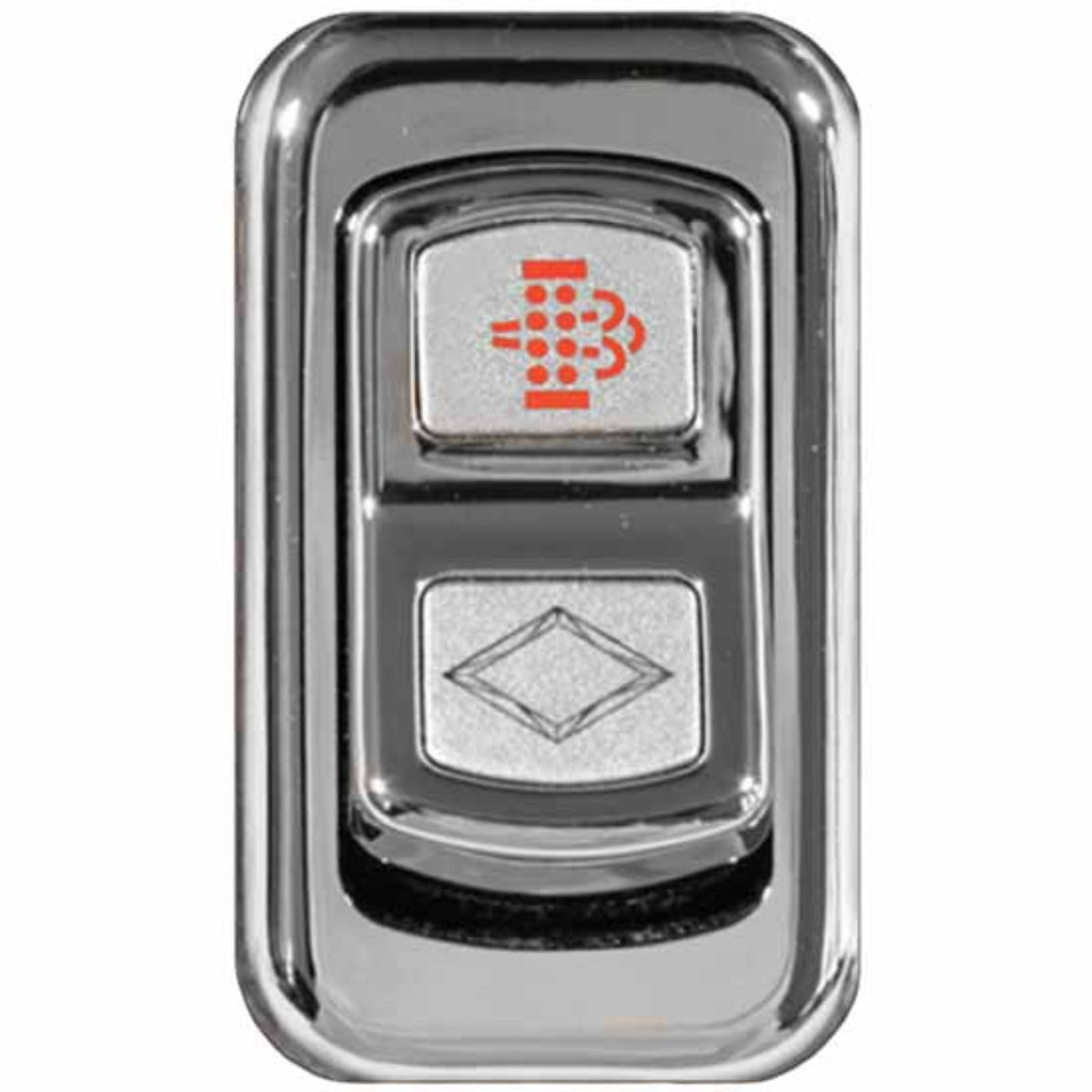 Chrome Actuator Button for Electric Rocker Switches | DPF Regeneration | Rockwood