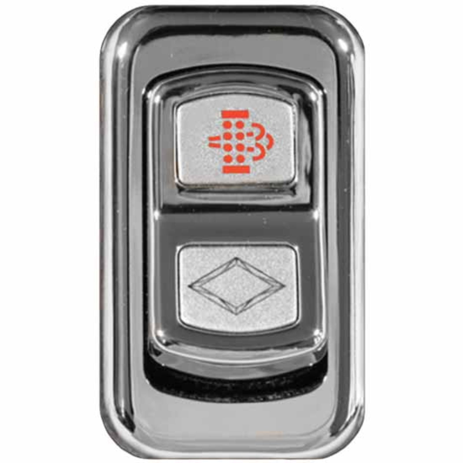 Chrome Actuator Button for Electric Rocker Switches | DPF Regeneration | Rockwood