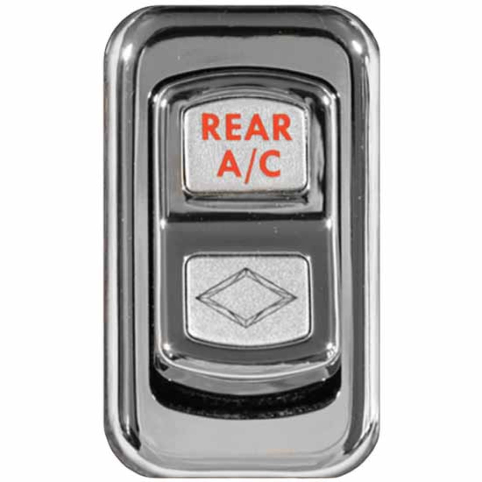 Chrome Actuator Button for Electric Rocker Switches | Rear A/C Control | Rockwood