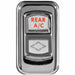 Chrome Actuator Button for Electric Rocker Switches | Rear A/C Control | Rockwood