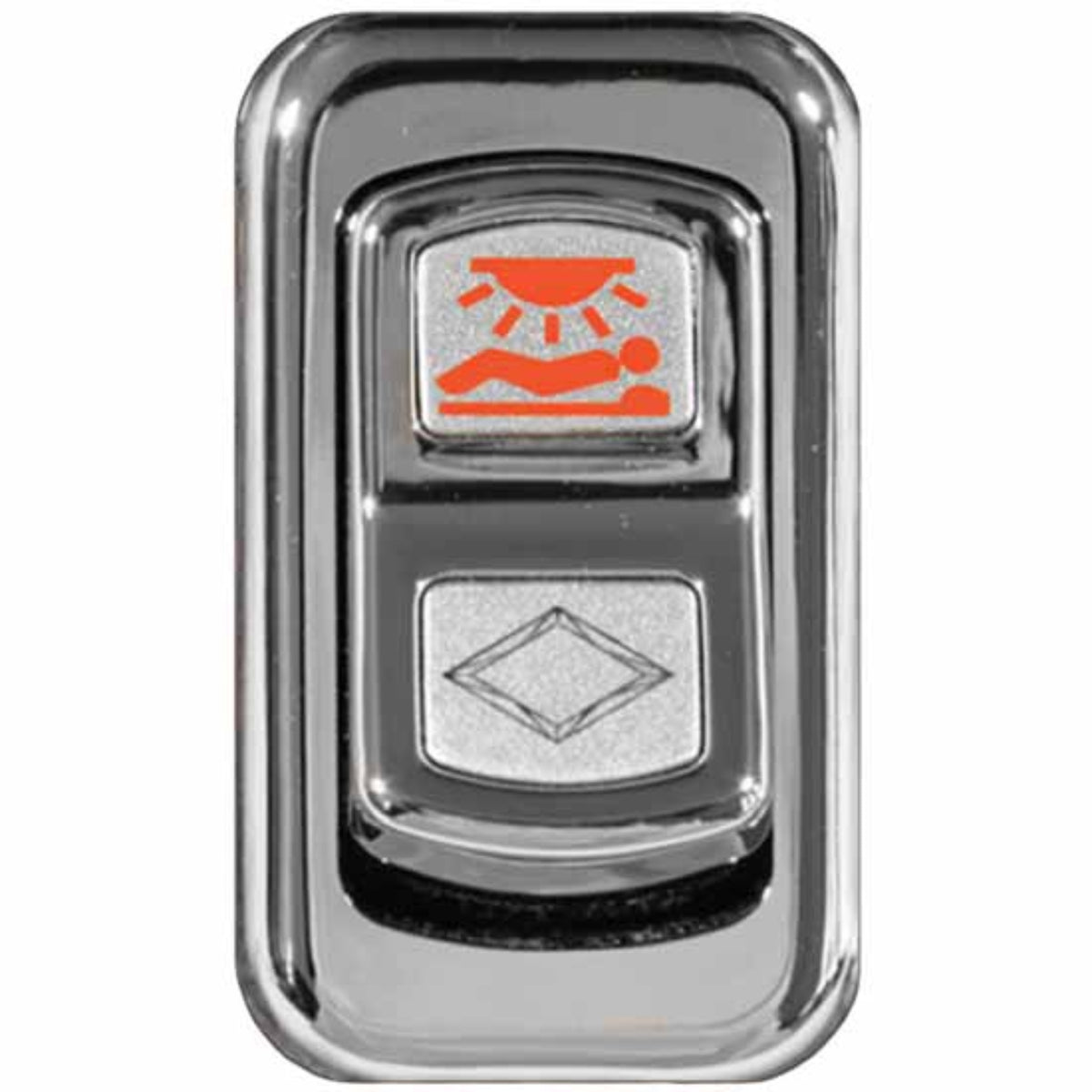 Chrome Actuator Button for Electric Rocker Switches | Sleeper Light | Rockwood