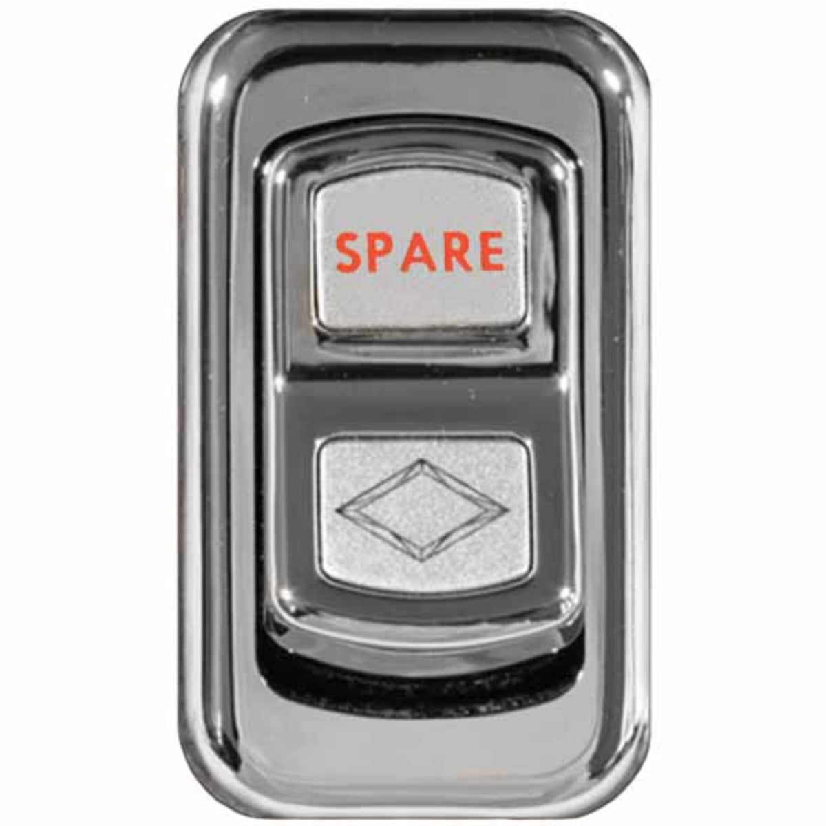 Chrome Actuator Button for Electric Rocker Switches | Spare Switch Cover | Rockwood