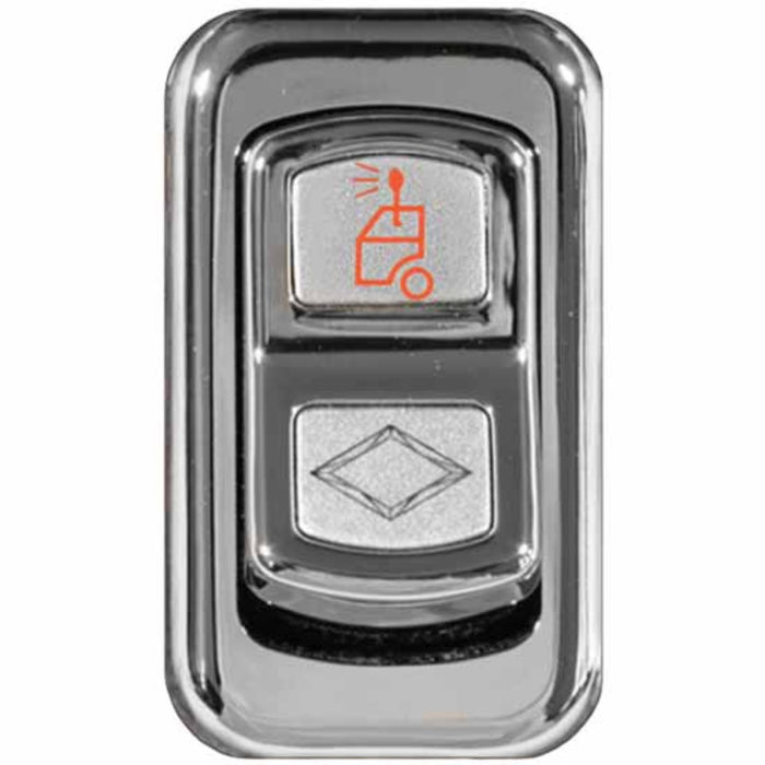 Chrome Actuator Button for Electric Rocker Switches | Spot Lights | Rockwood