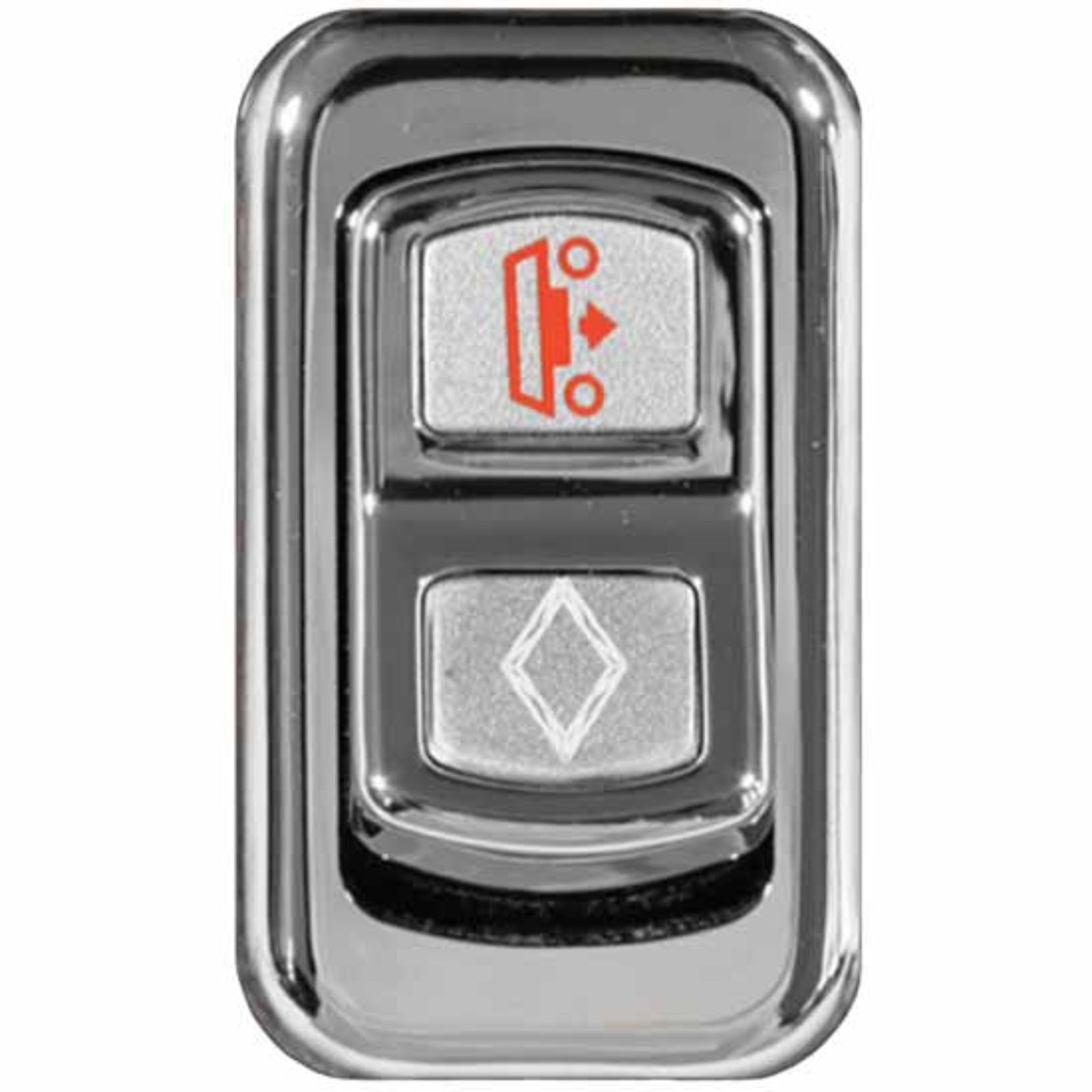 Chrome Actuator Button for Electric Rocker Switches | Trailer Suspension Dump | Rockwood