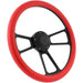 14 Inch Muscle Style Steering Wheel Red