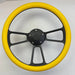 14 Inch Muscle Style Steering Wheel Yellow