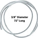 3/8" Diameters 72" Long Chrome Wire Loom
