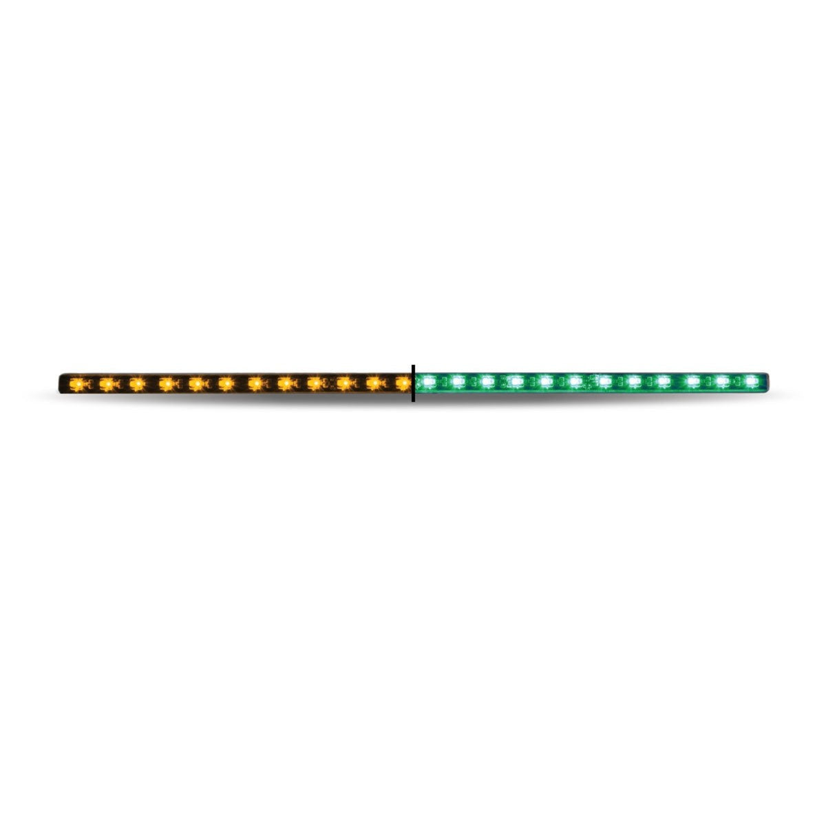 17 Inch Dual Color LED Strip Light Amber Green 24 Diodes | Trux Accessories