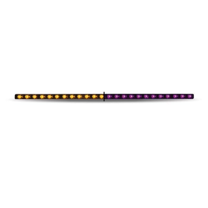 17 Inch Dual Color LED Strip Light Amber Purple 24 Diodes | Trux Accessories