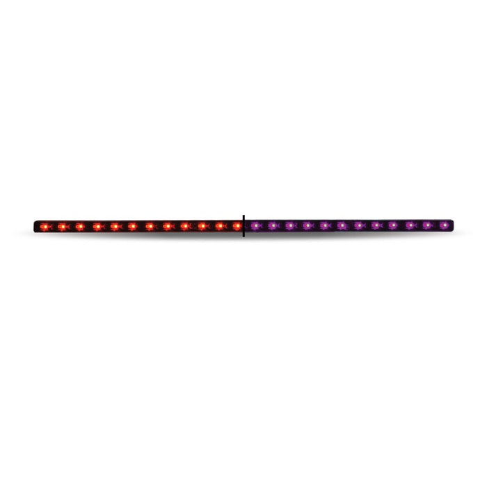 17 Inch Dual Color LED Strip Light Red Purple 24 Diodes | Trux Accessories