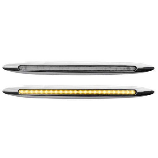 17″ Slim Flatline LED Light | Amber LEDs Clear Lens | 24 Diodes | Trux Accessories