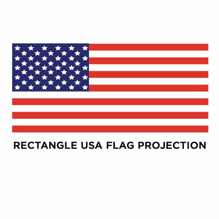 6 Color LED Projector Door Logo Light American Flag Rectangle Driver Side | Trux Accessories