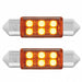 6 SMD Micro LED 6418 6461 36mm Light Bulb | Amber | United Pacific