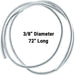 72 Inch Chrome Wire Loom | 3/8 Inch | United Pacific