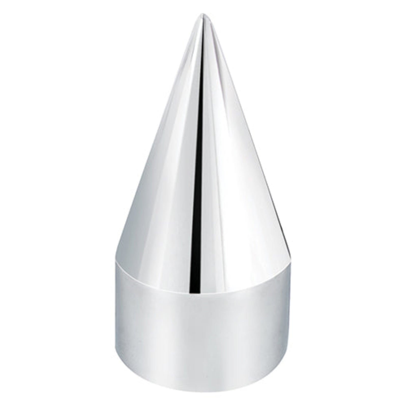 4-1/8 Inch Chrome Spike Push-On Lug Nut Cover | 33 mm Base | United Pacific
