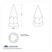 4-7/8 Inch Chrome Super Spike Push-On Lug Nut Cover | 33 mm Base | United Pacific