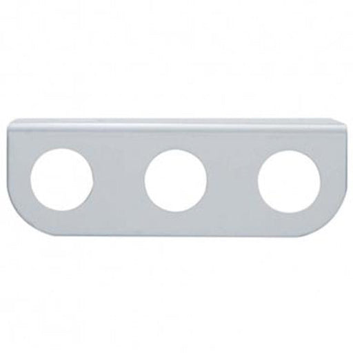 Stainless Steel Mini Light Bracket Three 13/16 Inch Cutouts | United Pacific