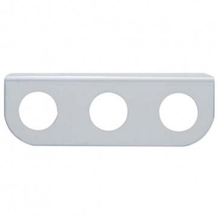 Stainless Steel Mini Light Bracket Three 13/16 Inch Cutouts | United Pacific