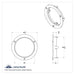 Stainless Steel Mounting Bezel for 4 Inch Round Light | United Pacific