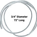 3/4" Diameters 72" Long Chrome Wire Loom